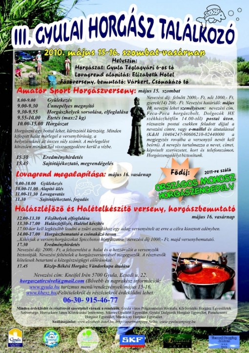 Forrás: gyula.hu  - III. Gyulai Horgásztalálkozó